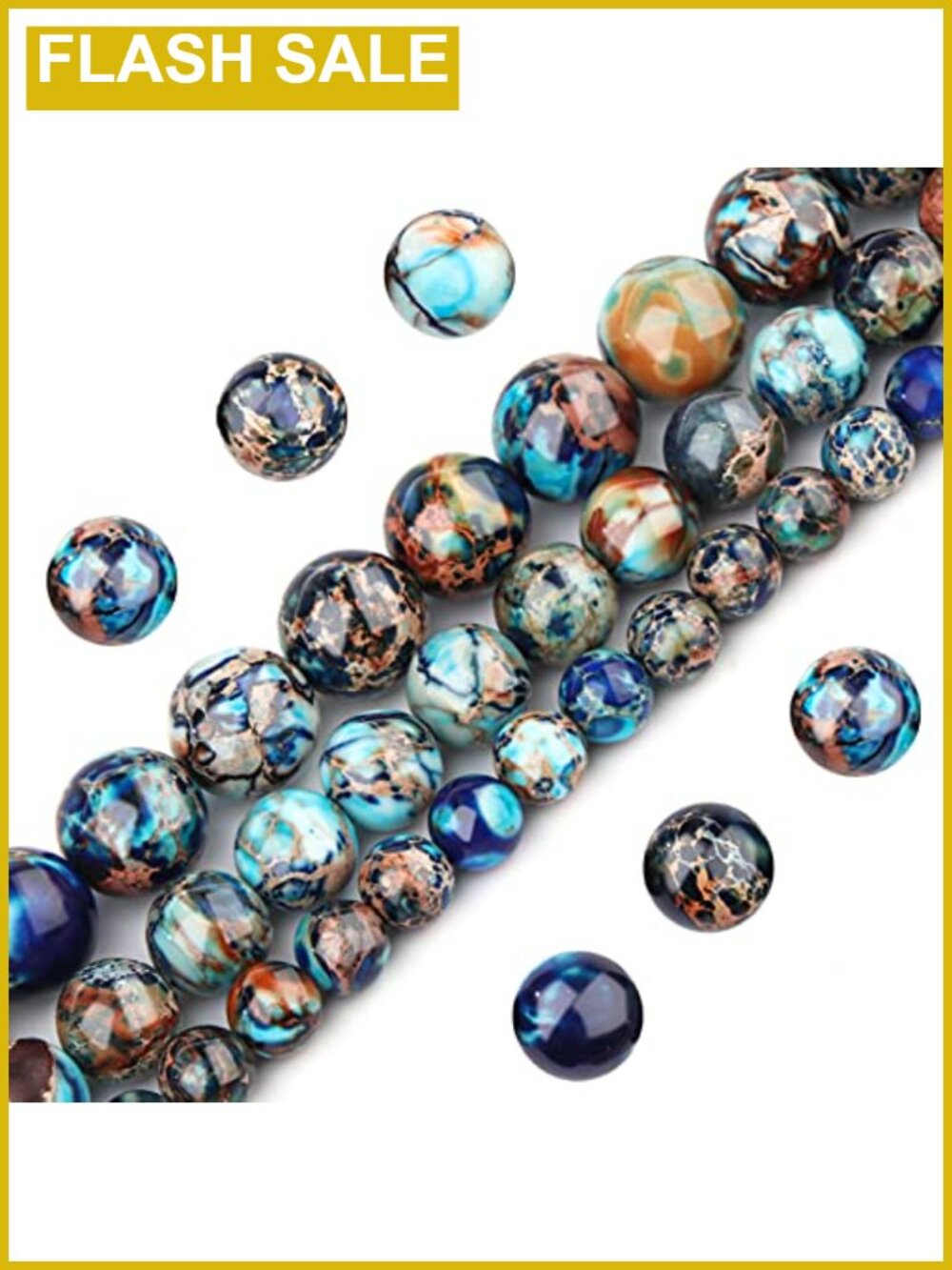 8mm Natural Imperial Jasper Beads Round Smooth Gemstone for Jewelry Making